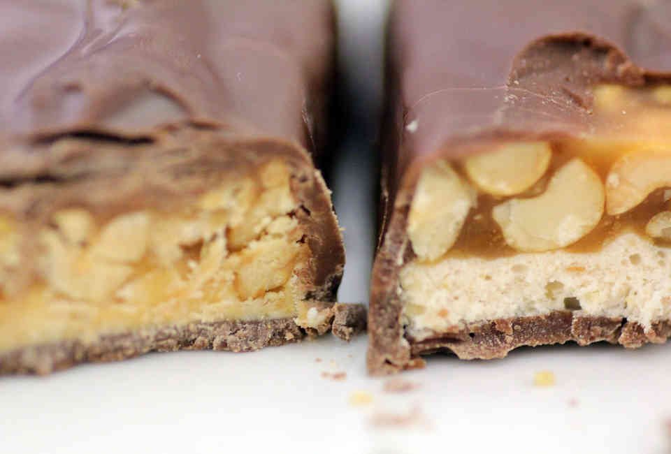 Frozen Snickers bars